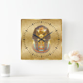 ägyptische Dekoration Quadratische Wanduhr (Zuhause)
