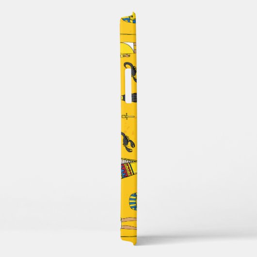 Ägyptische Elemente, Anubis, Pyramidenmuster. Case-Mate iPhone Hülle (Rückseite / Rechts)