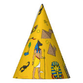 Ägyptische Elemente, Anubis, Pyramidenmuster. Partyhütchen (Links)