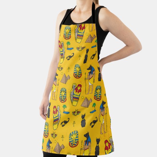 Ägyptische Elemente, Anubis, Pyramidenmuster. Schürze (InSitu)