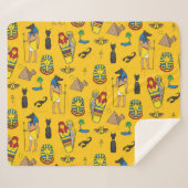 Ägyptische Elemente, Anubis, Pyramidenmuster. Sherpadecke (Vorderseite (Horizontal))