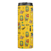 Ägyptische Elemente, Anubis, Pyramidenmuster. Thermosbecher (Rückseite)