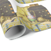 Ägyptische Fakten: Geheimnisse der Pharaonen Geschenkpapier (Rolleneckpunkt)