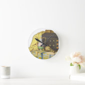 Ägyptische Fakten: Geheimnisse der Pharaonen Runde Wanduhr (Zuhause)