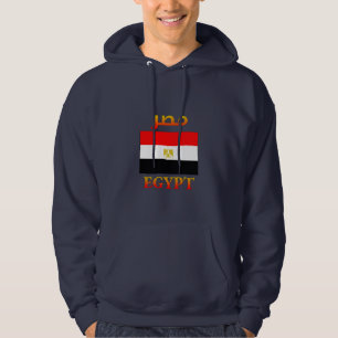 Ägyptische Flagge م ر Arabisch & Englisch WordArt  Hoodie