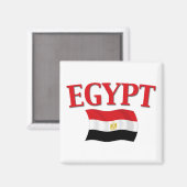 Ägyptische Flagge 1 Magnet (Vorderseite/Rückseite)