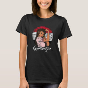 Ägyptische Flagge Ägyptisches Mädchen T-Shirt