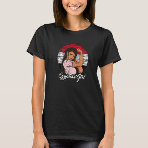 Ägyptische Flagge Ägyptisches Mädchen T-Shirt