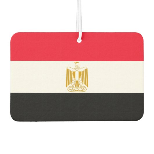 ägyptische Flagge Autolufterfrischer (Vorderseite)