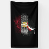 Ägyptische Flagge Banner (Vertikal)