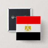 ägyptische Flagge Button (Vorne & Hinten)