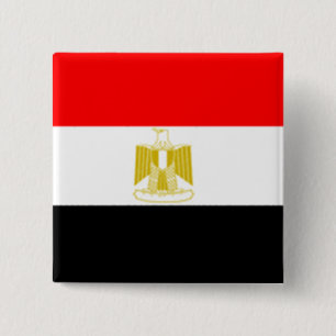 ägyptische Flagge Button