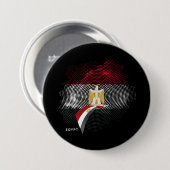 Ägyptische Flagge Button (Vorne & Hinten)