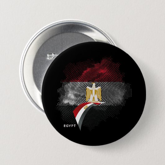 Ägyptische Flagge Button (Vorne & Hinten)
