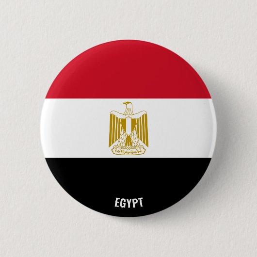 Ägyptische Flagge Charming Patriotic Button (Vorderseite)