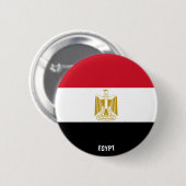 Ägyptische Flagge Charming Patriotic Button (Vorne & Hinten)