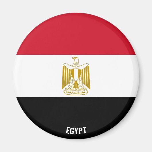 Ägyptische Flagge Charming Patriotic Magnet (Vorne)