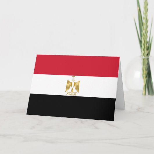 Ägyptische Flagge Dankeskarte (Vorderseite)
