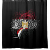 Ägyptische Flagge Duschvorhang (Vorderseite)