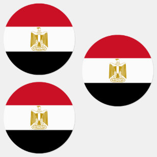 Ägyptische Flagge Etiketten