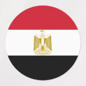 Ägyptische Flagge Etiketten (Design 2)