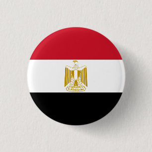 Ägyptische Flagge, Flagge Ägyptens Button
