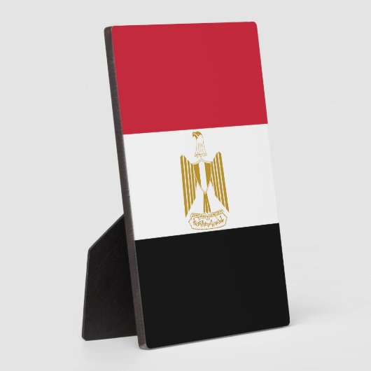 Ägyptische Flagge Fotoplatte (Seite)