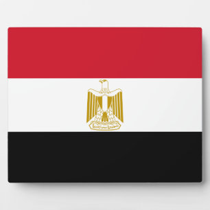 ägyptische Flagge Fotoplatte