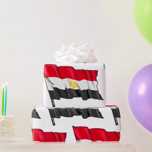 Ägyptische Flagge Geschenkpapier