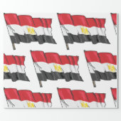 Ägyptische Flagge Geschenkpapier (Flach)