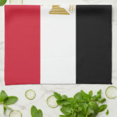 Ägyptische Flagge Geschirrtuch (Gefaltet)