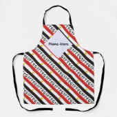 Ägyptische Flagge geteert Personalisiert Schürze (Vorderseite)