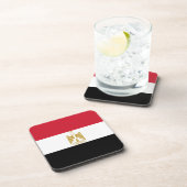 Ägyptische Flagge Getränkeuntersetzer (Rechte Seite)