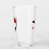 ägyptische Flagge Glas (Links)