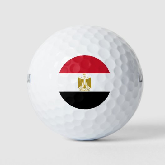 Ägyptische Flagge Golfball (Vorderseite)