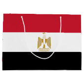 Ägyptische Flagge Große Geschenktüte (Rückseite)