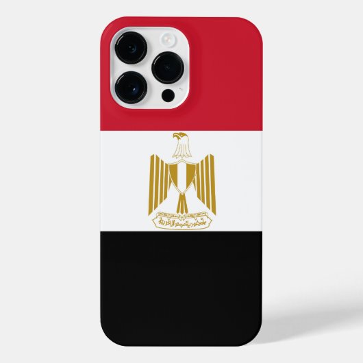 Ägyptische Flagge iPhone Hülle (Rückseite)