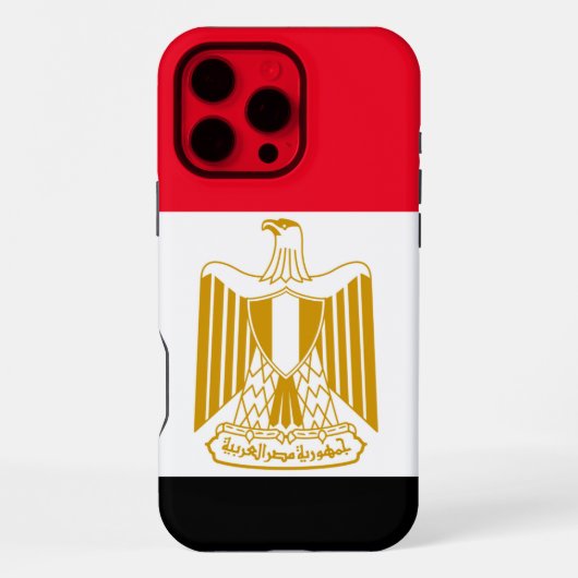 ägyptische Flagge iPhone Hülle (Rückseite)