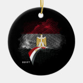 Ägyptische Flagge Keramik Ornament (Vorne)