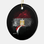 Ägyptische Flagge Keramik Ornament (Links)