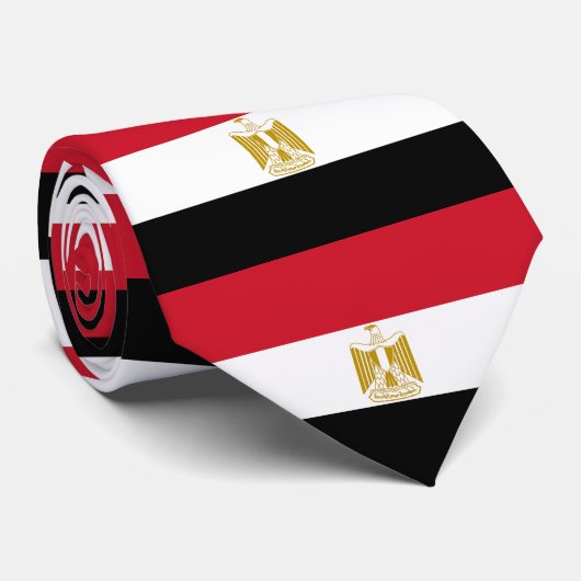 Ägyptische Flagge Krawatte (Gerollt)