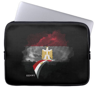 Ägyptische Flagge Laptopschutzhülle