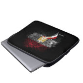Ägyptische Flagge Laptopschutzhülle (Vorne Knopf)