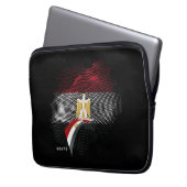 Ägyptische Flagge Laptopschutzhülle (Vorderseite Links)