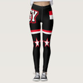 Ägyptische Flagge Leggings (Vorderseite)