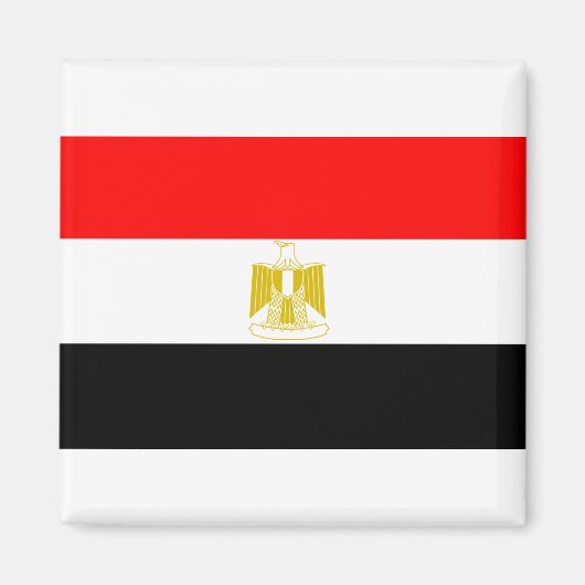 Ägyptische Flagge Magnet (Vorne)
