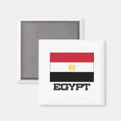 Ägyptische Flagge Magnet (Vorderseite/Rückseite)