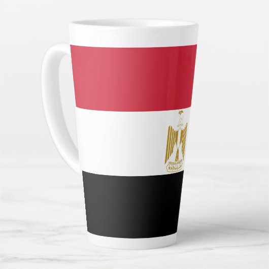 Ägyptische Flagge Milchtasse (Linke Ecke)