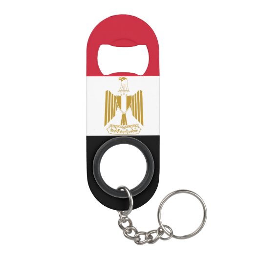 Ägyptische Flagge Mini Flaschenöffner (Rückseite)