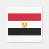 Ägyptische Flagge Neapel Serviette (Vorderseite)